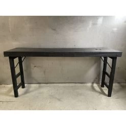 Sidetable Markttafel Zwart Mangohout 170x 40x H80cm -Meubelserie Winkel sidetable india black 353511