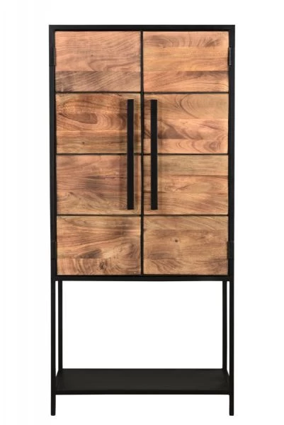 Opbergkast Van Barnwood En Staal 80x40x170 Cm 5 Opbergkast Van Barnwood En Staal 80x40x170 Cm - Afbeelding 3