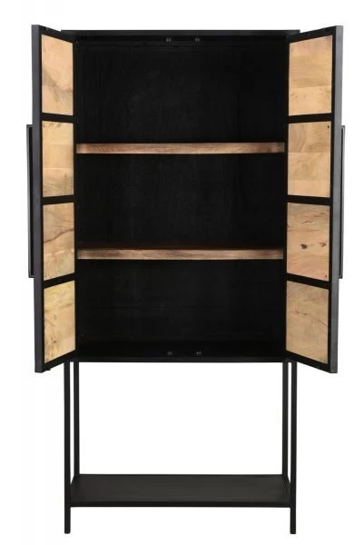 Opbergkast Van Barnwood En Staal 80x40x170 Cm 6 Opbergkast Van Barnwood En Staal 80x40x170 Cm - Afbeelding 4