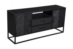 Visgraat Mango Hout Dressoir 2 Deur En 2 Lades