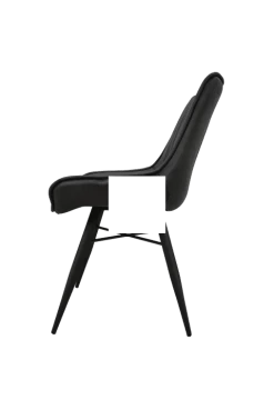 Eetkamerstoel Denver Set Van 2 - Grijs/zwart - Polyester/metaal - 55x63x85 Cm 14 Eetkamerstoel Denver Set Van 2 - Grijs/zwart - Polyester/metaal - 55x63x85 Cm -Meubelserie Winkel w800 1