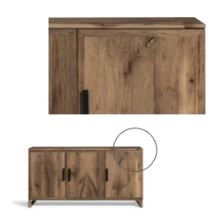 Dressoir Terschelling Van Massief Oud Eiken Planken 160x80x40 Cm -Meubelserie Winkel wer89ew7ur8w7