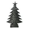 Handgemaakte Waxinehouder Industrieel H40 Cm -Meubelserie Winkel xmas tree antique gold h40cm